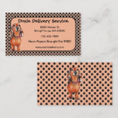 Dachsund Red Doxie名刺 名刺 (正面/裏面)