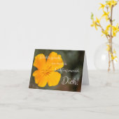 Dachte gerade an meinen Lieblingsmensch: Dich! カード (黄色い花)