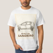 Dacia Sandero: Simple, Smart, and Stylish Tシャツ (正面)