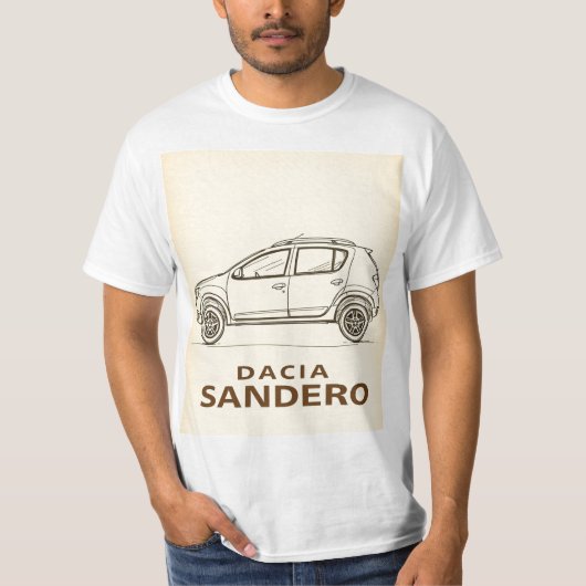 Dacia Sandero: Simple, Smart, and Stylish Tシャツ (正面)