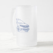 Dacia Sandero Stepway 2013年 フロストグラスビールジョッキ (正面左)