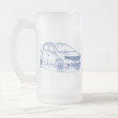 Dacia Sandero Stepway 2013年 フロストグラスビールジョッキ (左)