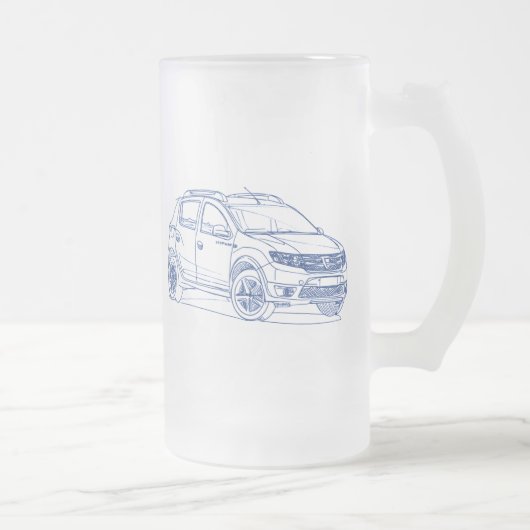 Dacia Sandero Stepway 2013年 フロストグラスビールジョッキ (右)