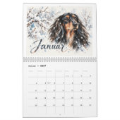 Dackelkalender 2027 カレンダー (1月 2027)