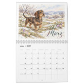 Dackelkalender 2027 カレンダー (3月 2027)