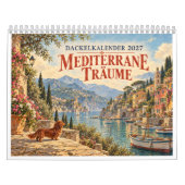 Dackelkalender 2027 Mediterrane Träume カレンダー (カバー)
