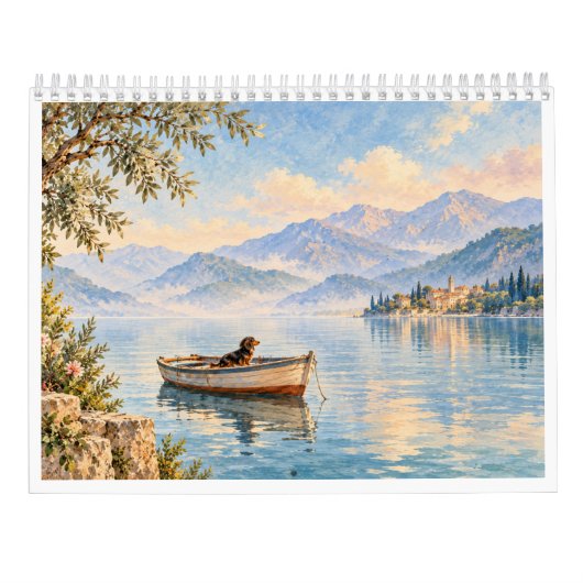 Dackelkalender 2027 Mediterrane Träume カレンダー (裏面)