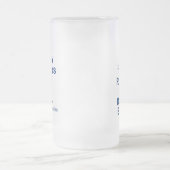 Dad王のおもしろいはビール青いビールのジョッキをリラックスし、飲みます フロストグラスビールジョッキ (中央)