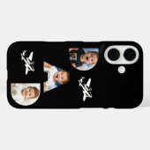 DAD タイポグラフィー 写真ギフト ブラック モダン Case-Mate iPhoneケース (裏面 (横))