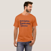 DAD: ディシプリン・アプリケーション・ディレクター Tシャツ (正面フル)