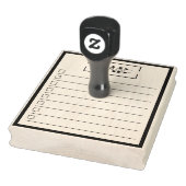 Dad モダン モノグラム 4" x 5" To Do リスト ラバースタンプ (スタンプ)