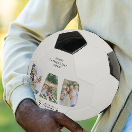 DAD 文字カットアウト フォトコラージュ カスタムテキスト サッカーボール