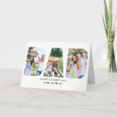 DAD 文字切り抜き写真コラージュ 父の日 カード (正面)