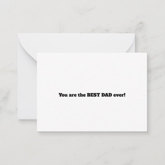 DAD 文字切り抜き写真コラージュ 父の日 ノートカード (裏面)