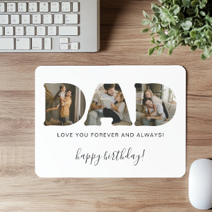 DAD 文字 フォトコラージュ 誕生日 マウスパッド
