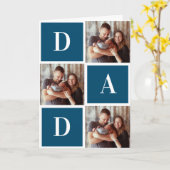 DAD 現代フォトコラージュ 父の日 カード (黄色い花)