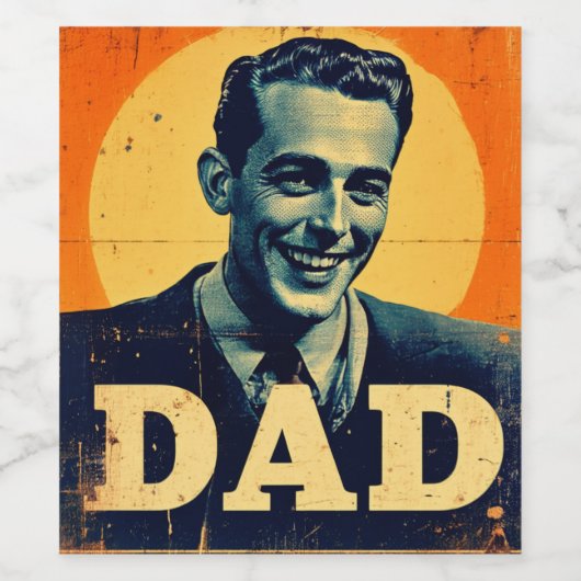 DAD (1) 1960s-Inspired Graphics ワインラベル (シングルラベル)