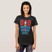 Dad Aerospace Engineer Genius Fun Engineering  Gra Tシャツ (正面フル)
