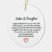 Dad and Daughter, Birthday Gift for Dad, Gift セラミックオーナメント (左)