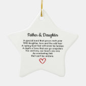 Dad and Daughter, Birthday Gift for Dad, Gift セラミックオーナメント (正面)