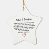 Dad and Daughter, Birthday Gift for Dad, Gift セラミックオーナメント (左)