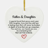Dad and Daughter, Birthday Gift for Dad, Gift セラミックオーナメント (正面)