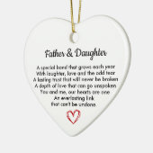 Dad and Daughter, Birthday Gift for Dad, Gift セラミックオーナメント (左)