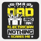 Dad and electrician スクエアシール (正面)