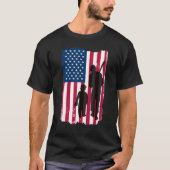 Dad And Son Batter & Pitcher Baseball Player Ameri Tシャツ (正面)