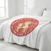 Dad and Son Cozy Fleece Blanket フリースブランケット