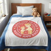 Dad and Son Cozy Fleece Blanket フリースブランケット