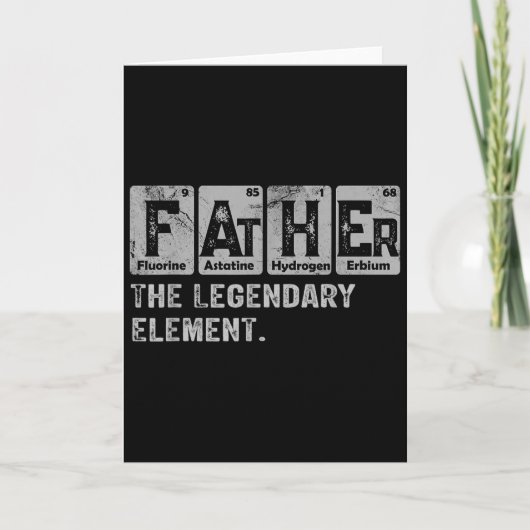 Dad And Son Matching Fathers Day Cool Family Scien カード (正面)