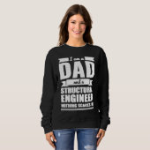 Dad and Structural Engineer Nothing Scares Me Fath スウェットシャツ (正面フル)