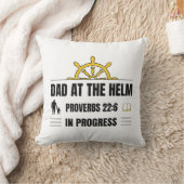Dad at the Helm | Proverbs 22:6 in Progress | クッション (ブランケット)