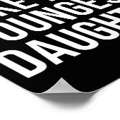 Dad Awesome Like My Youngest Daughter Fathers Day  ポスター (角)