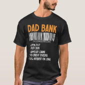 Dad Bank Men Funny Fathers Day Dad Gift From Daugh Tシャツ (正面)