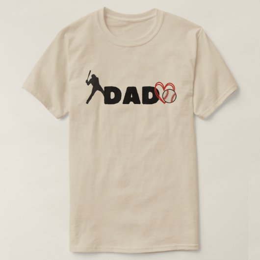 Dad baseball t-shirt tシャツ (デザイン正面)