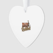 Dad Basketball Vintage Engraving Shirt Design_1 オーナメント (正面)