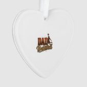 Dad Basketball Vintage Engraving Shirt Design_1 オーナメント (正面)