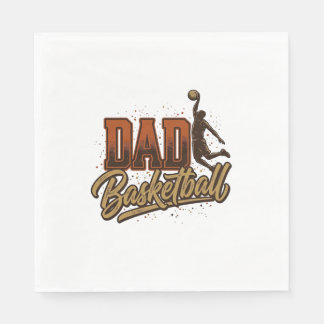 Dad Basketball Vintage Engraving Shirt Design_1 スタンダードランチョンナプキン
