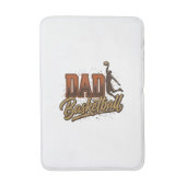 Dad Basketball Vintage Engraving Shirt Design_1 バスマット (正面縦)