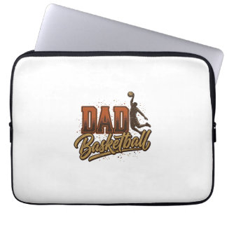 Dad Basketball Vintage Engraving Shirt Design_1 ラップトップスリーブ