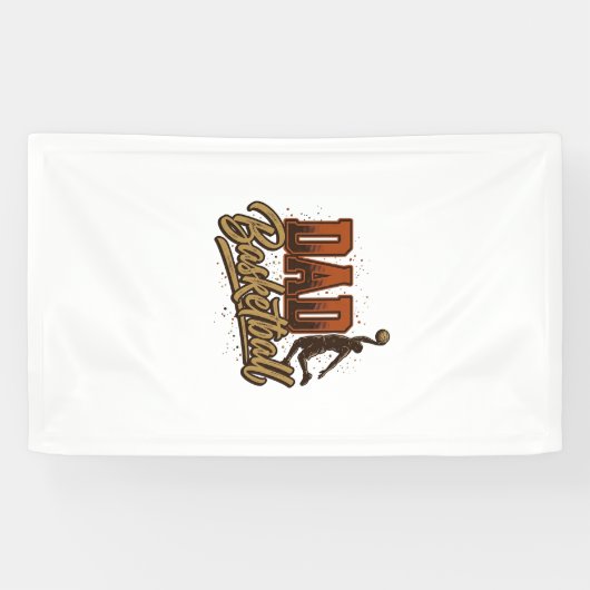 Dad Basketball Vintage Engraving Shirt Design_1 横断幕 (横)