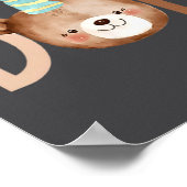 Dad Beary First Birthday Shirt Matching Family Out ポスター (角)