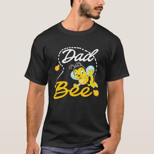 Dad Bee Father Matching Family First Bee Day Outfi Tシャツ (正面)