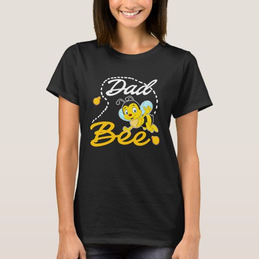 Dad Bee Father Matching Family First Bee Day Outfi Tシャツ (正面)