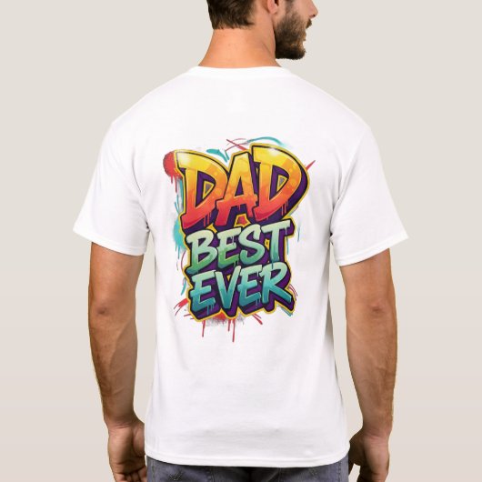 Dad: Best Ever. Tシャツ (裏面)