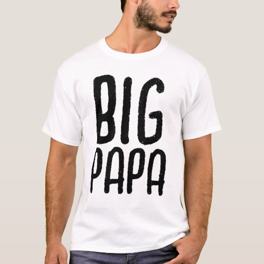 DAD BIG PAPA Mens T-Shirts Tシャツ (正面)