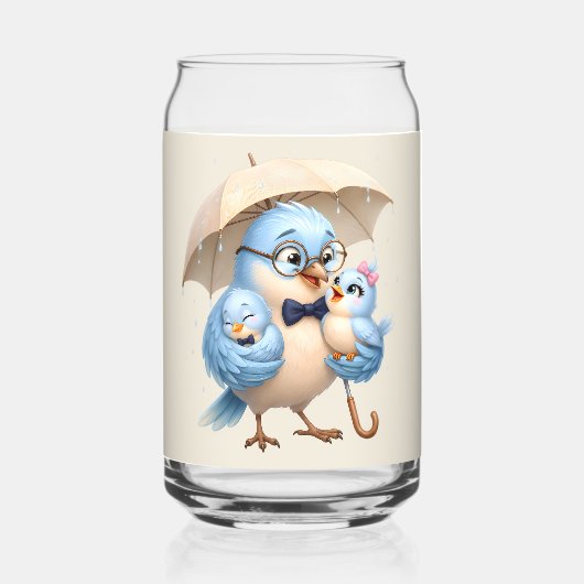 Dad Bird ドリンクウェア セット ガラス缶 (正面)