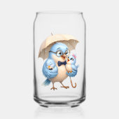 Dad Bird Can Glass | お父さんの日ギフト ガラス缶 (正面)